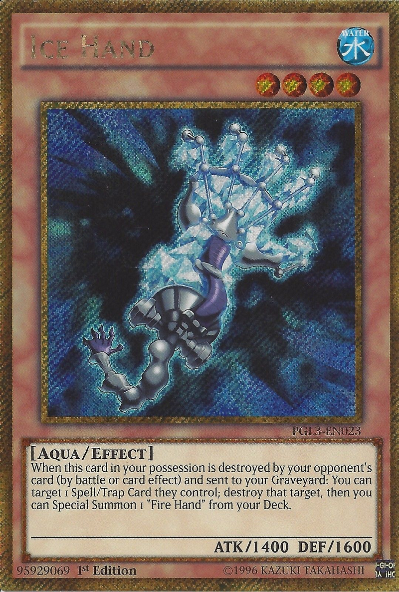 Ice Hand [PGL3-EN023] Gold Secret Rare | Devastation Store