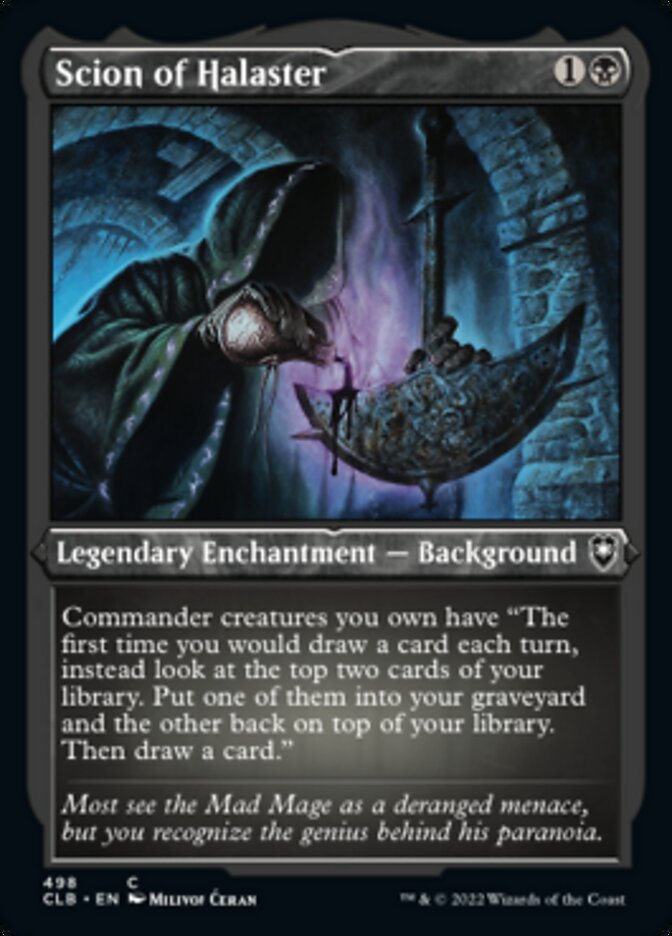 Scion of Halaster (Foil Etched) [Commander Legends: Battle for Baldur's Gate] | Devastation Store
