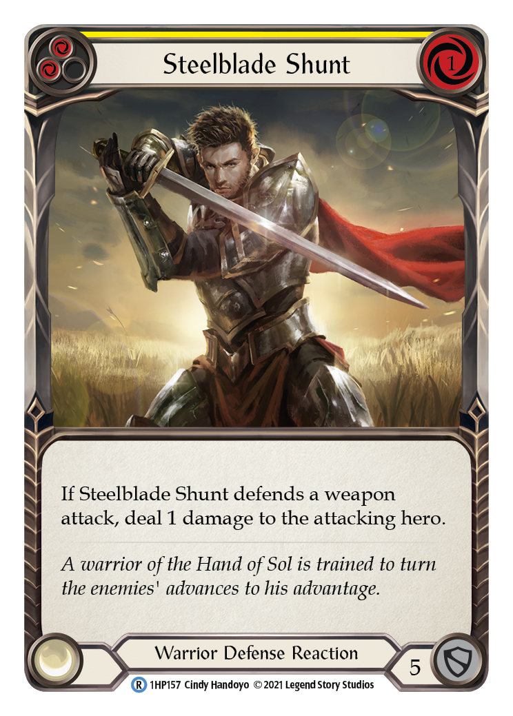 Steelblade Shunt (Yellow) [1HP157] | Devastation Store