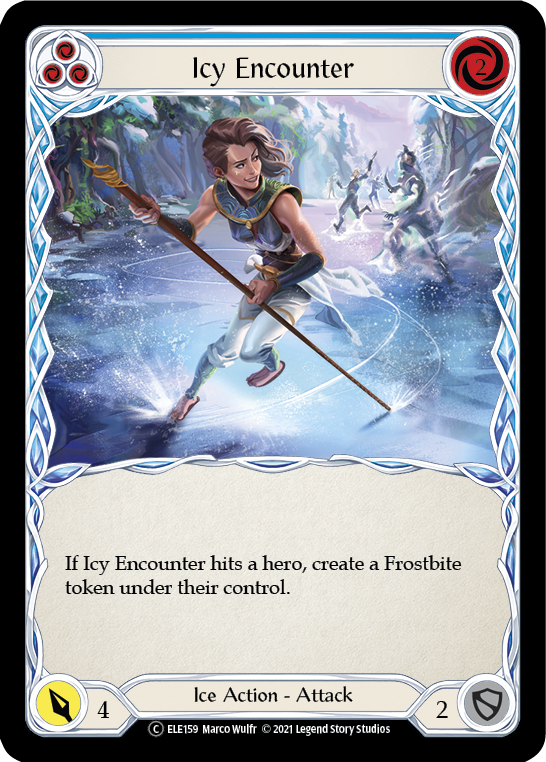 Icy Encounter (Blue) [U-ELE159] Unlimited Normal | Devastation Store