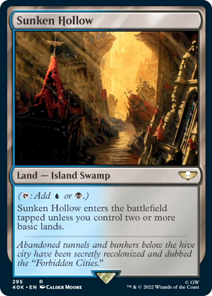 Sunken Hollow (Surge Foil) [Universes Beyond: Warhammer 40,000] | Devastation Store