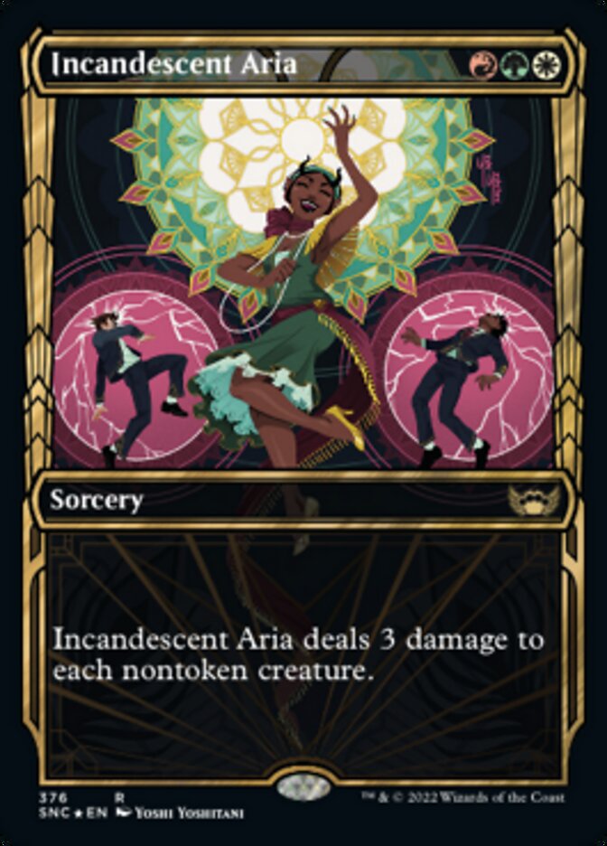 Incandescent Aria (Showcase Golden Age Gilded Foil) [Streets of New Capenna] | Devastation Store