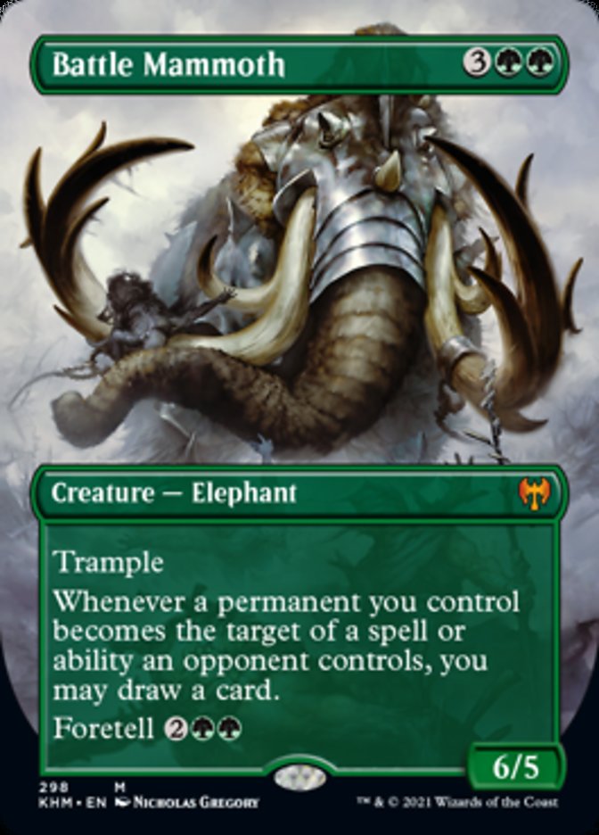 Battle Mammoth (Borderless Alternate Art) [Kaldheim] | Devastation Store