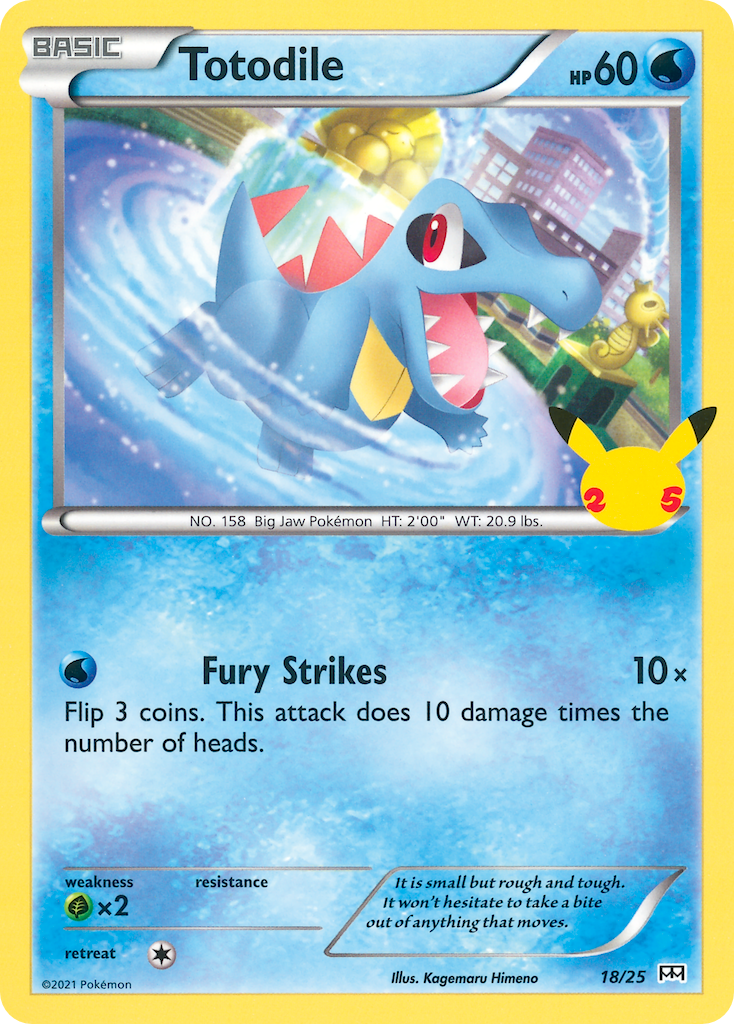 Totodile (18/25) [McDonald's 25th Anniversary] | Devastation Store