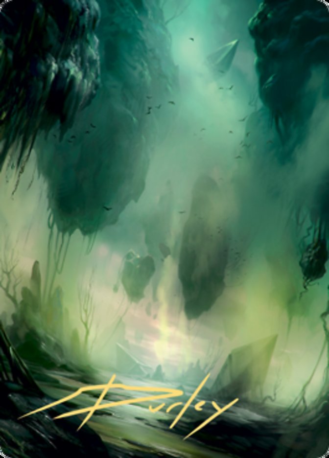 Swamp 1 Art Card (Gold-Stamped Signature) [Zendikar Rising Art Series] | Devastation Store