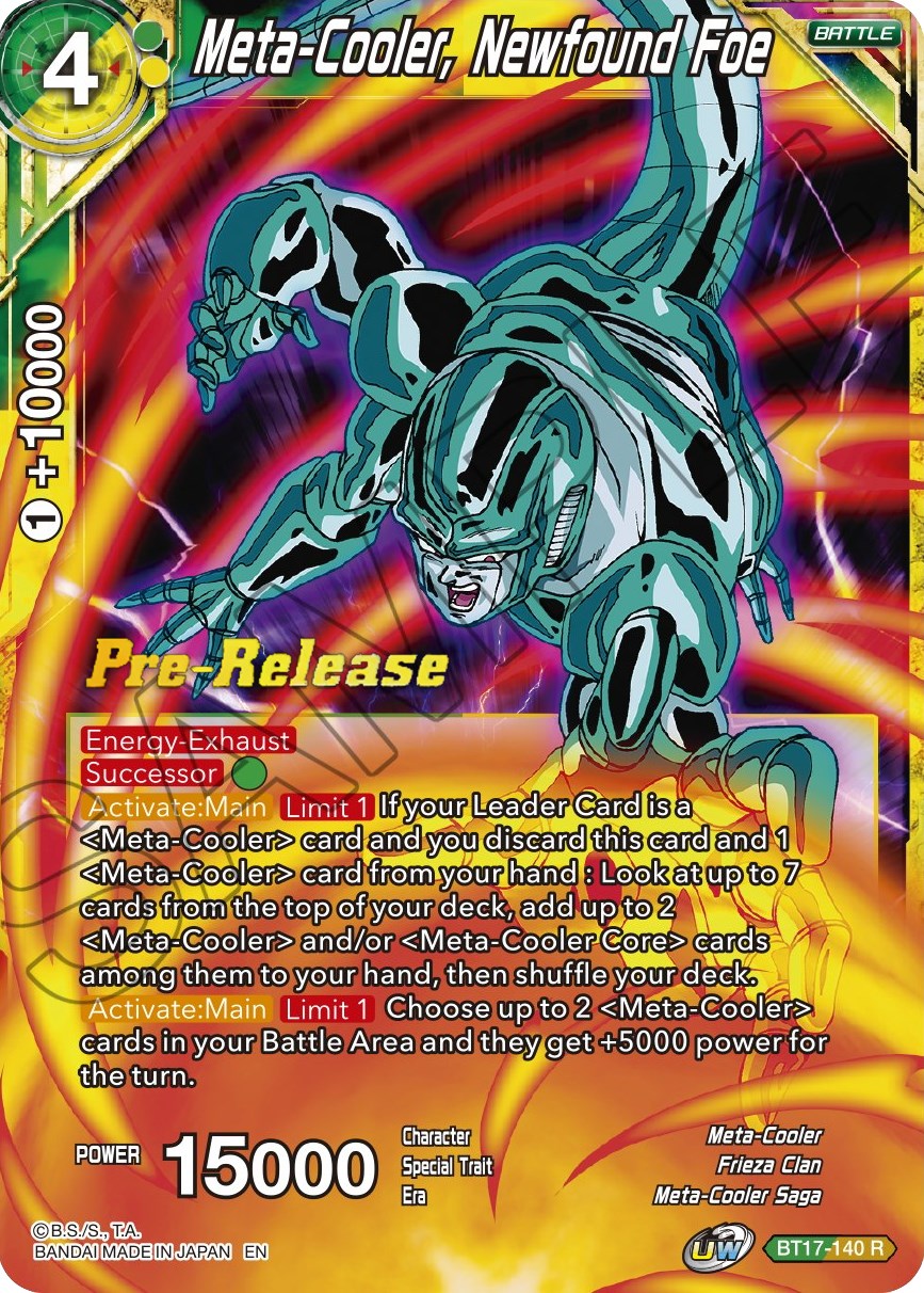 Meta-Cooler, Newfound Foe (BT17-140) [Ultimate Squad Prerelease Promos] | Devastation Store