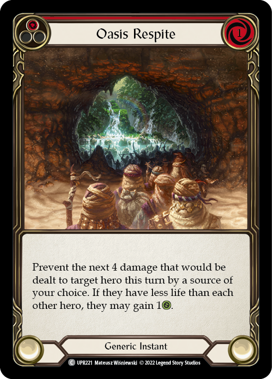 Oasis Respite (Red) [UPR221] (Uprising)  Rainbow Foil | Devastation Store