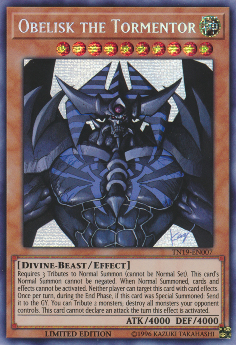 Obelisk the Tormentor [TN19-EN007] Prismatic Secret Rare | Devastation Store