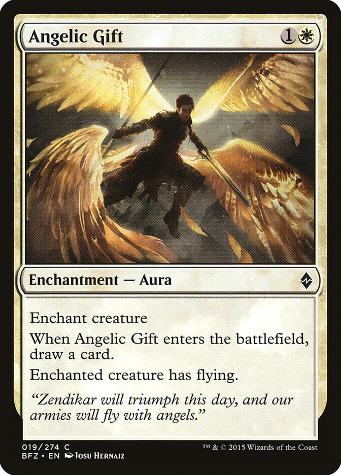 Angelic Gift [Battle for Zendikar] - Devastation Store | Devastation Store