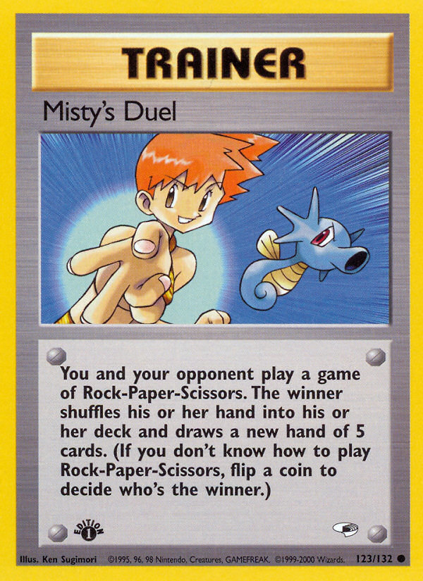 Misty's Duel (123/132) [Gym Heroes 1st Edition] | Devastation Store