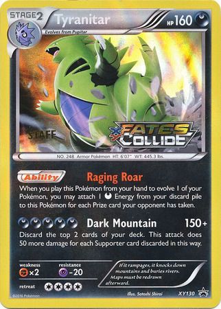 Tyranitar (XY130) (Staff) [XY: Black Star Promos] | Devastation Store