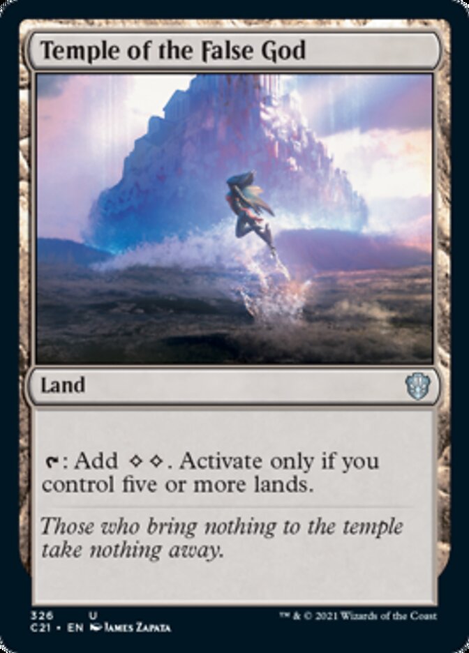 Temple of the False God [Commander 2021] | Devastation Store