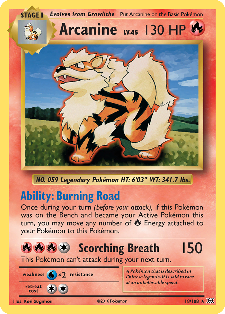 Arcanine (18/108) [XY: Evolutions] | Devastation Store