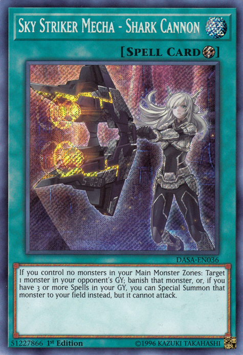 Sky Striker Mecha - Shark Cannon [DASA-EN036] Secret Rare | Devastation Store