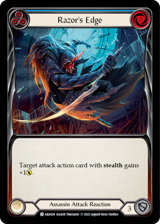 Razor's Edge (Blue) [ARA026] (Outsiders Arakni Blitz Deck) | Devastation Store