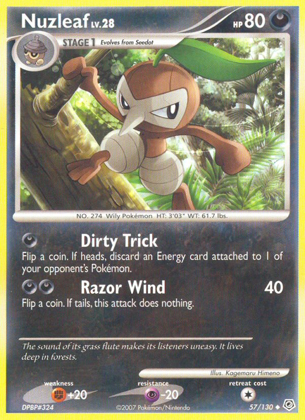 Nuzleaf (57/130) [Diamond & Pearl: Base Set] | Devastation Store
