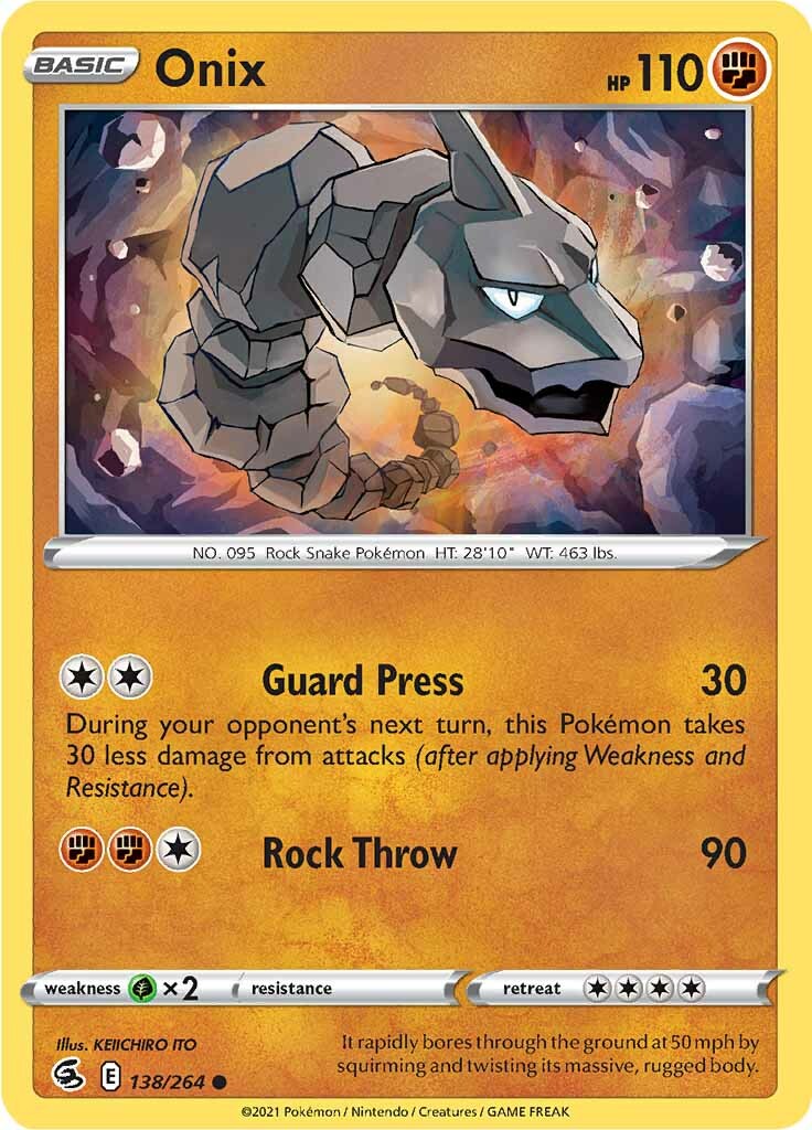 Onix (138/264) [Sword & Shield: Fusion Strike] | Devastation Store