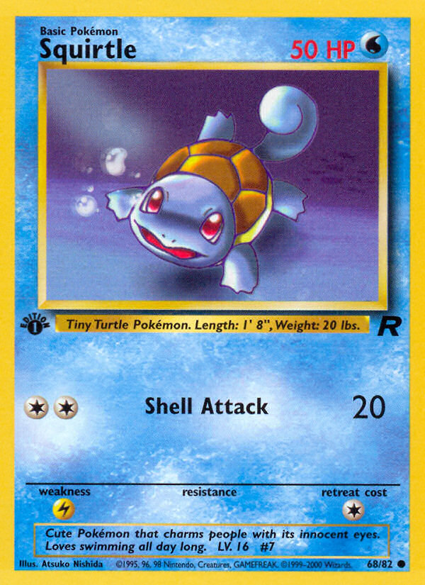 Squirtle (68/82) [Team Rocket 1st Edition] | Devastation Store