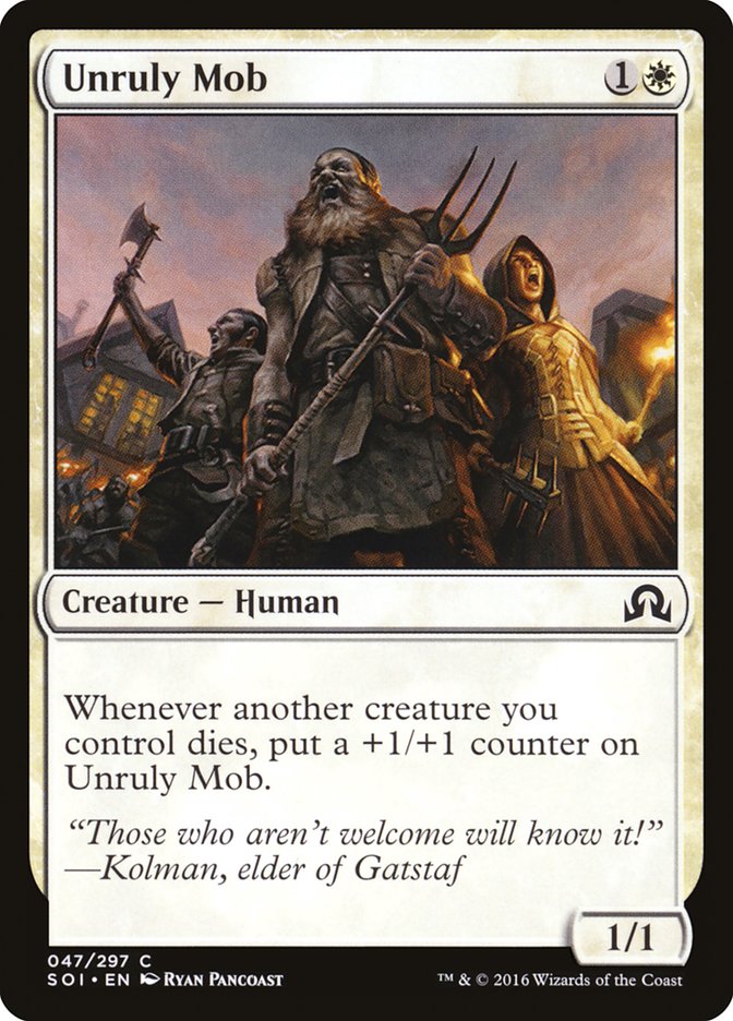 Unruly Mob [Shadows over Innistrad] - Devastation Store | Devastation Store