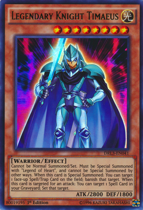 Legendary Knight Timaeus [DRL3-EN041] Ultra Rare | Devastation Store