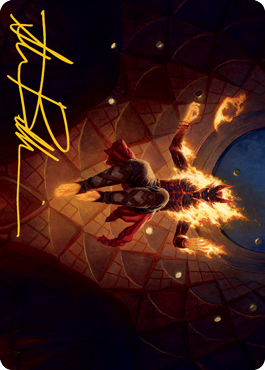 Yusri, Fortune's Flame Art Card (Gold-Stamped Signature) [Modern Horizons 2 Art Series] | Devastation Store