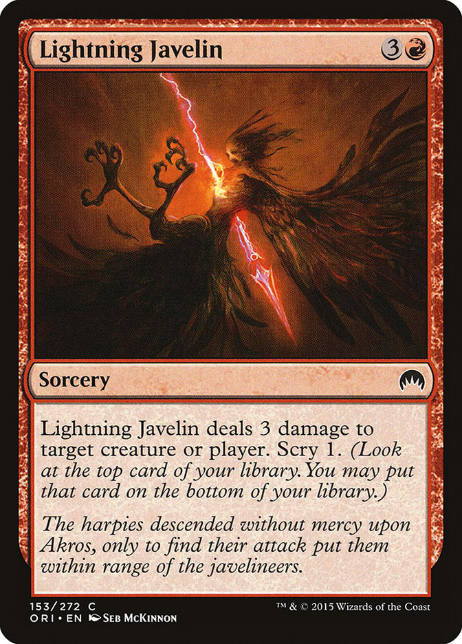 Lightning Javelin [Magic Origins] | Devastation Store