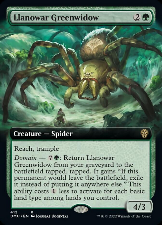 Llanowar Greenwidow (Extended Art) [Dominaria United] | Devastation Store