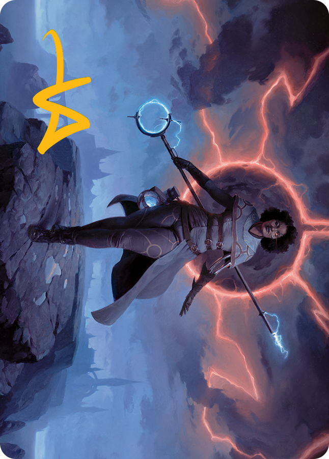 Rona, Herald of Invasion Art Card (Gold-Stamped Signature) [March of the Machine Art Series] | Devastation Store