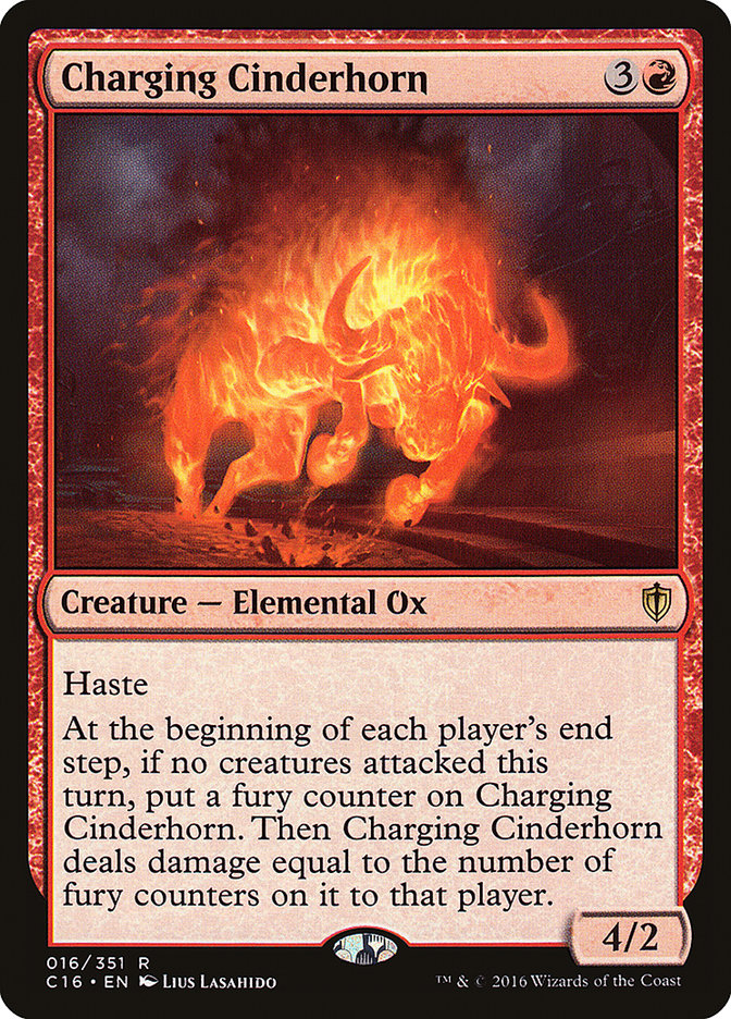Charging Cinderhorn [Commander 2016] | Devastation Store