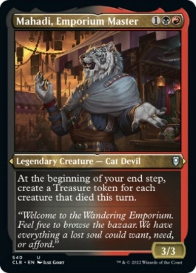 Mahadi, Emporium Master (Foil Etched) [Commander Legends: Battle for Baldur's Gate] | Devastation Store