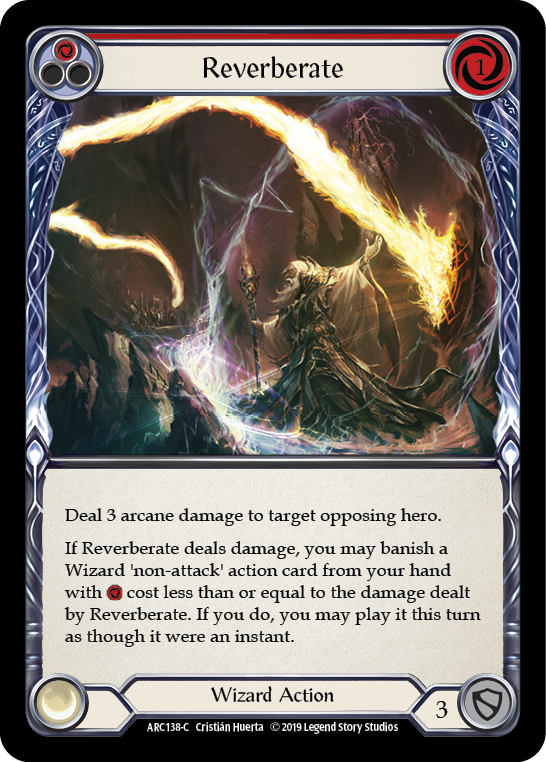 Reverberate (Red) [ARC138-C] 1st Edition Rainbow Foil - Devastation Store | Devastation Store