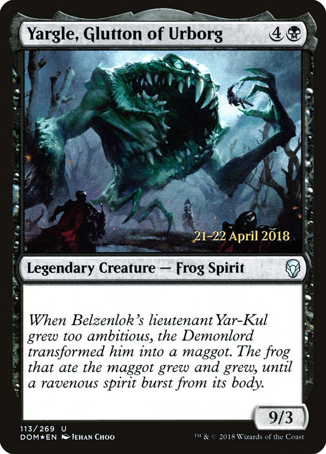 Yargle, Glutton of Urborg  [Dominaria Prerelease Promos] - Devastation Store | Devastation Store