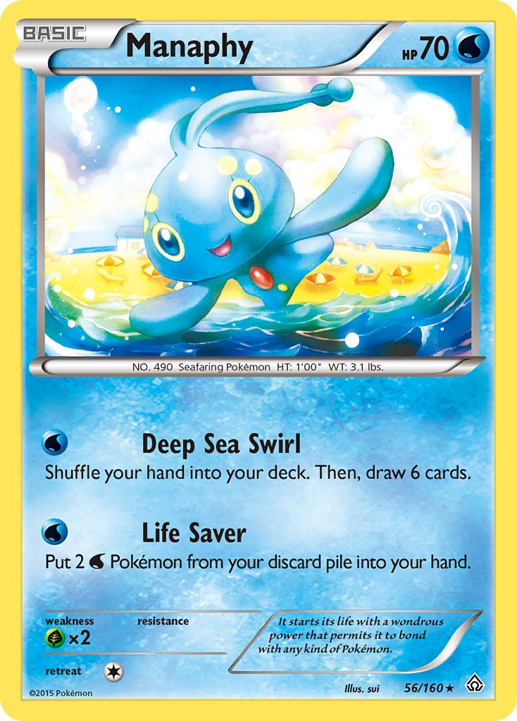 Manaphy (56/160) (Battle Arena Deck Exclusive) (Theme Deck Exclusive) [XY: Primal Clash] | Devastation Store