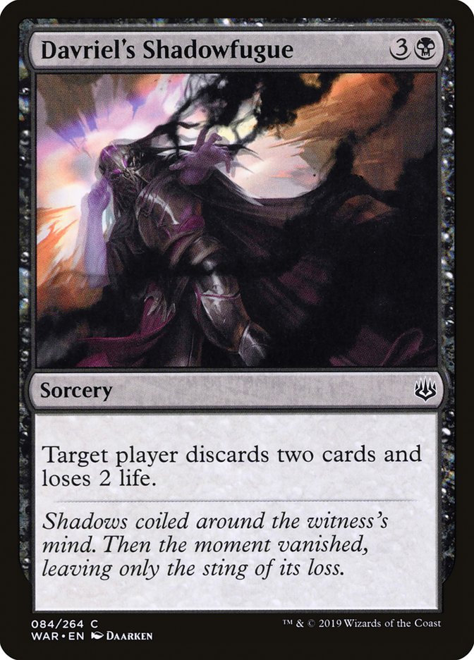 Davriel's Shadowfugue [War of the Spark] | Devastation Store