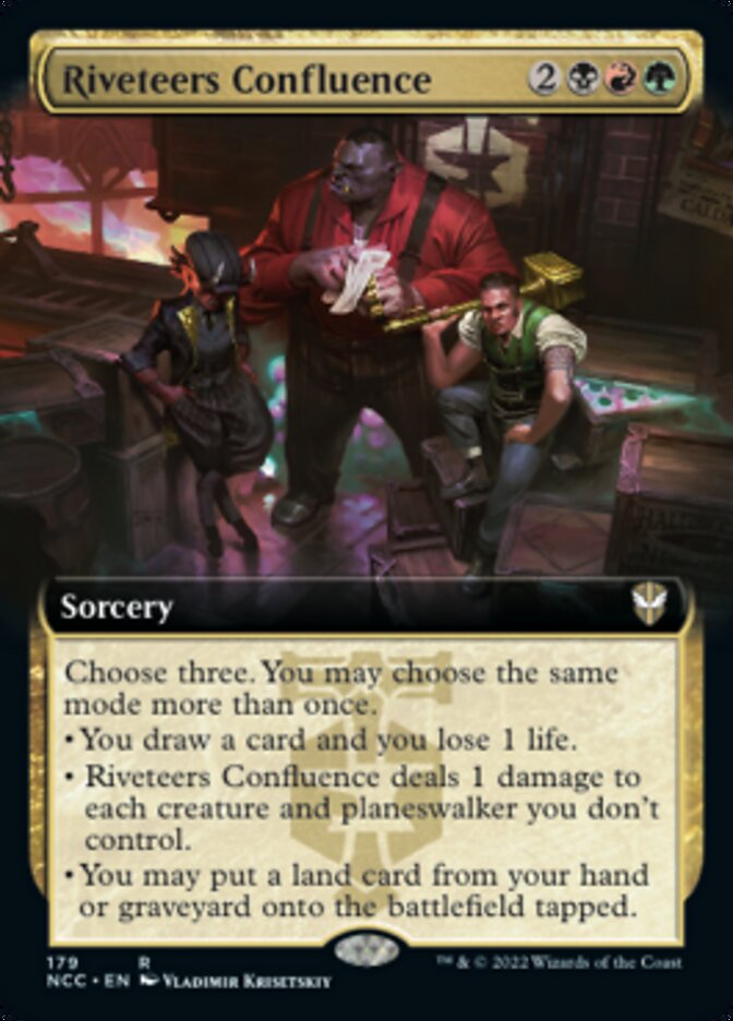 Riveteers Confluence (Extended Art) [Streets of New Capenna Commander] | Devastation Store