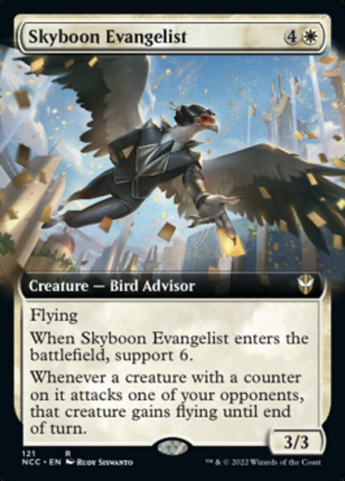 Skyboon Evangelist (Extended Art) [Streets of New Capenna Commander] | Devastation Store
