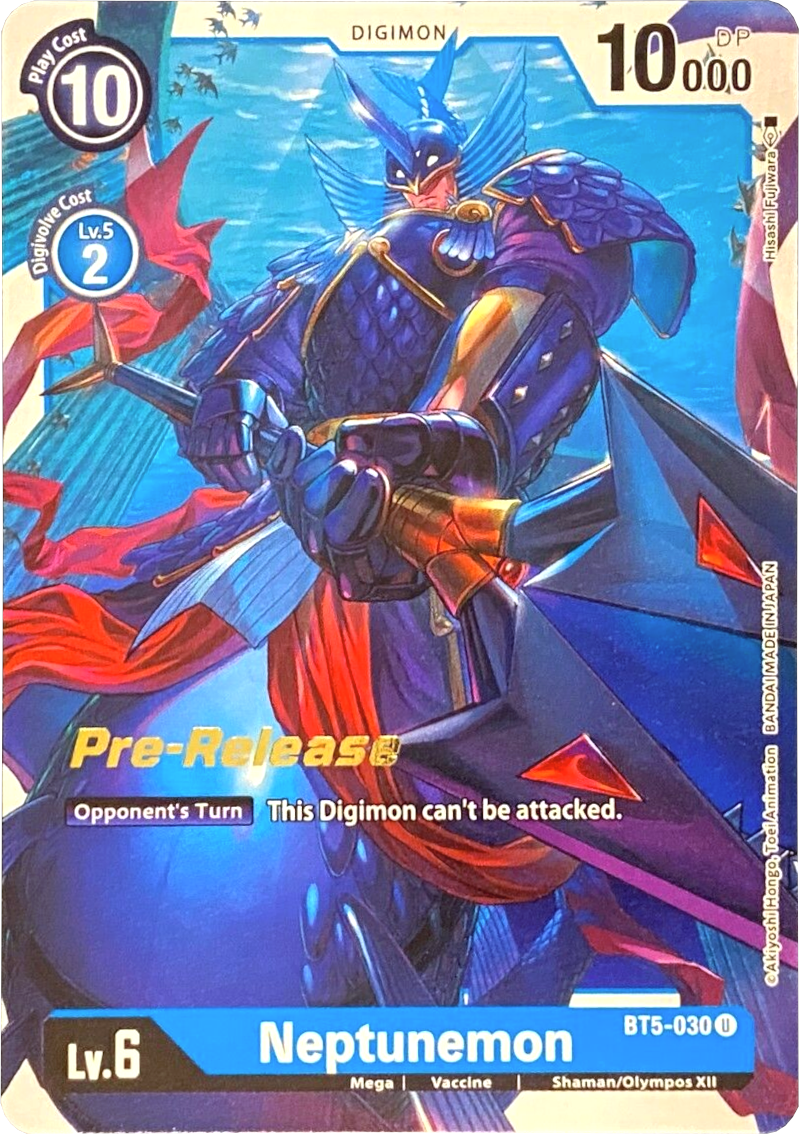 Neptunemon [BT5-030] [Battle of Omni Pre-Release Promos] | Devastation Store