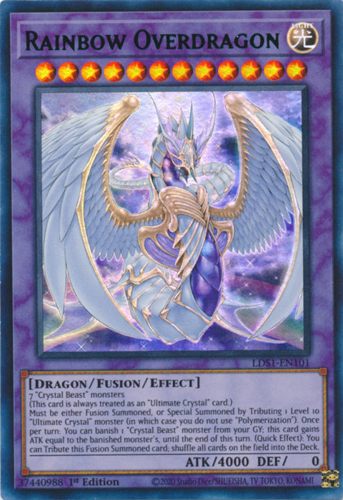Rainbow Overdragon (Green) [LDS1-EN101] Ultra Rare | Devastation Store