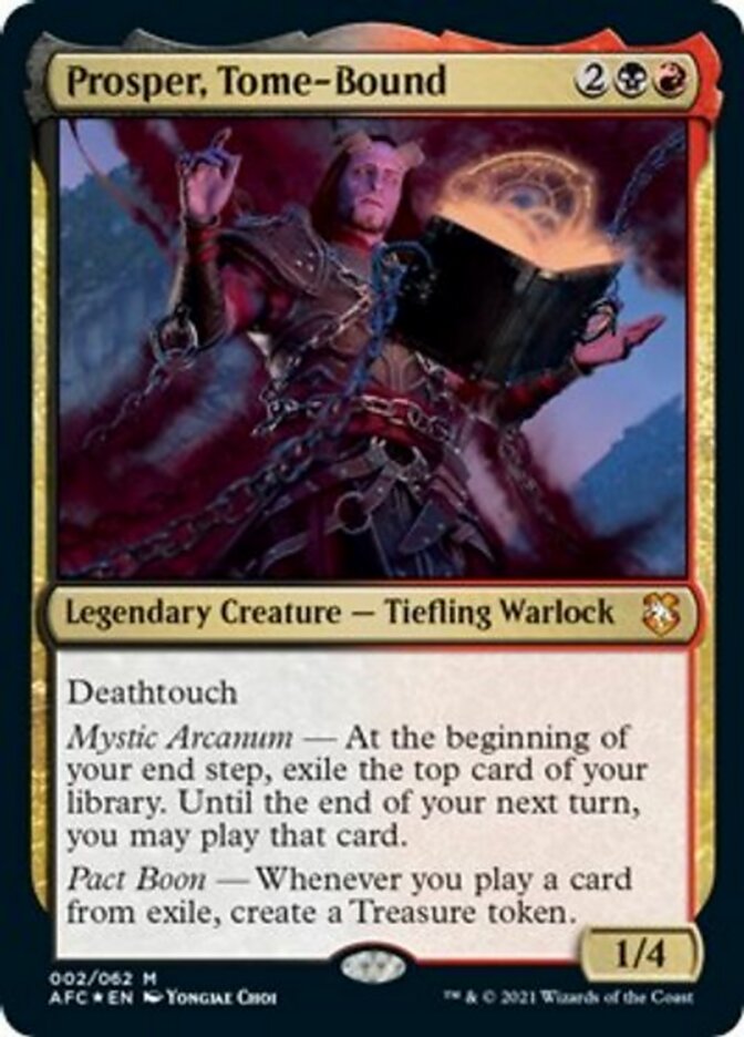 Prosper, Tome-Bound (Display Commander) [Dungeons & Dragons: Adventures in the Forgotten Realms Commander] | Devastation Store