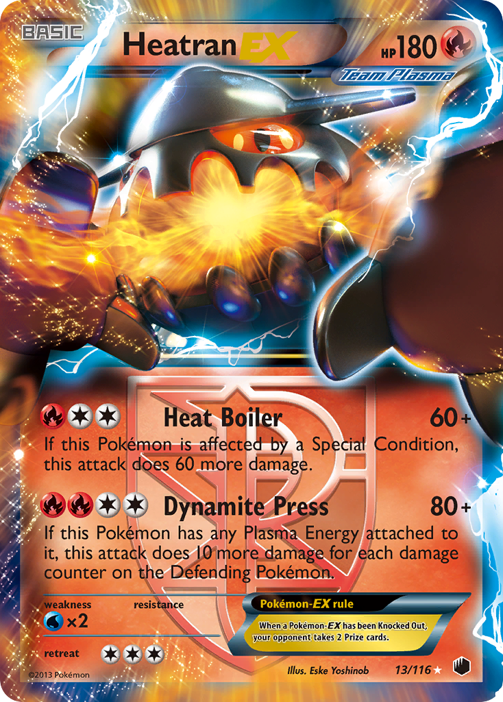 Heatran EX (13/116) [Black & White: Plasma Freeze] | Devastation Store