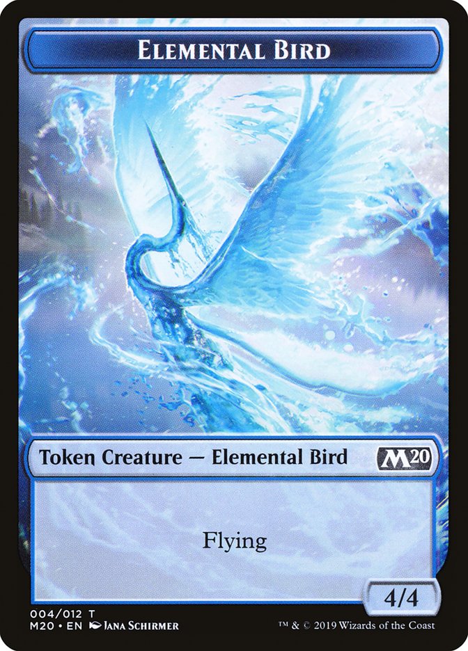 Elemental Bird [Core Set 2020 Tokens] | Devastation Store