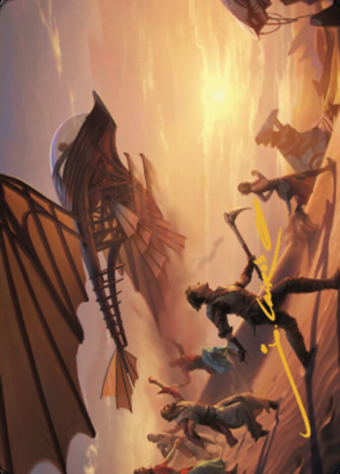 Take Flight Art Card (Gold-Stamped Signature) [The Brothers' War Art Series] | Devastation Store