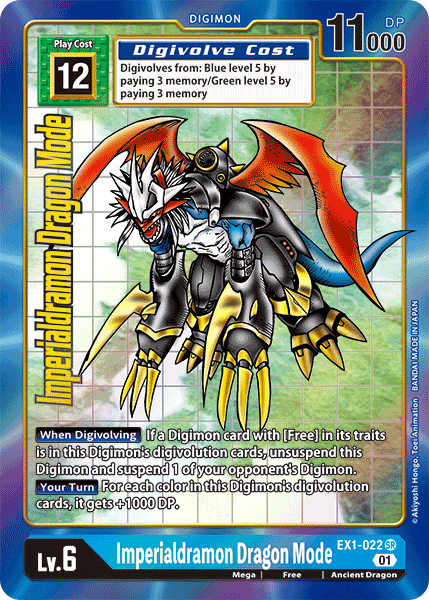 Imperialdramon Dragon Mode [EX1-022] (Alternate Art) [Classic Collection] | Devastation Store