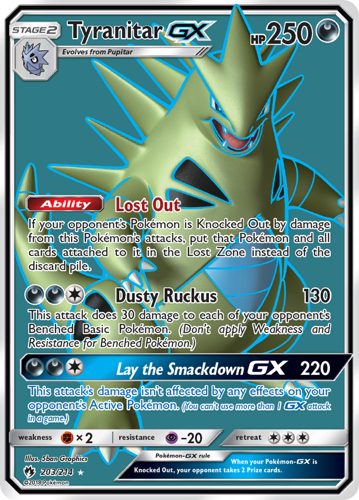 Tyranitar GX (203/214) [Sun & Moon: Lost Thunder] | Devastation Store