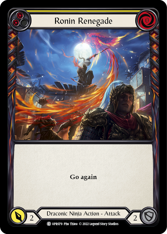 Ronin Renegade (Yellow) [UPR079] (Uprising)  Rainbow Foil | Devastation Store