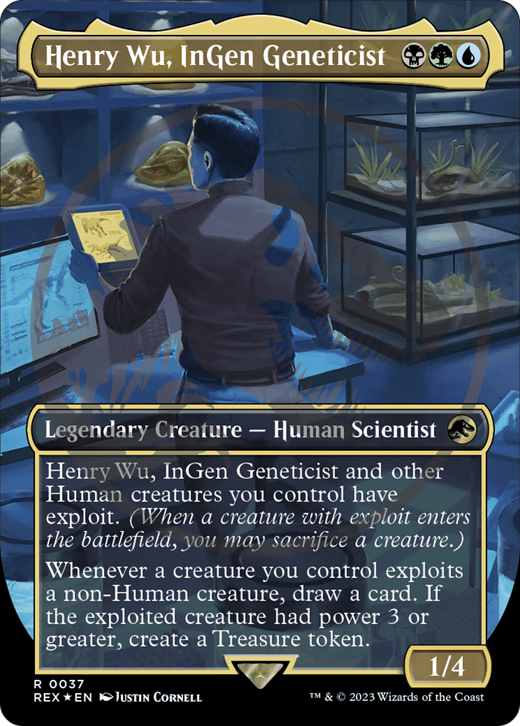 Henry Wu, InGen Geneticist Emblem (Borderless) [Jurassic World Collection Tokens] | Devastation Store