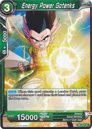 Energy Power Gotenks [BT1-071] | Devastation Store