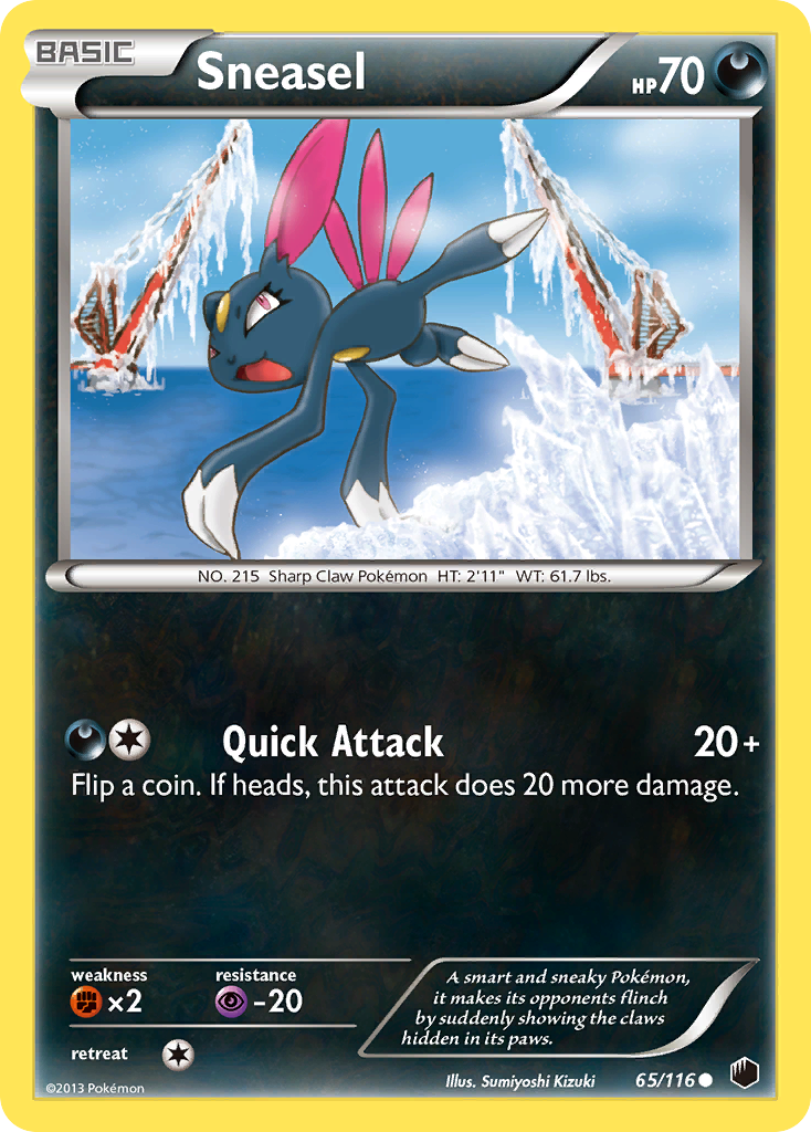 Sneasel (65/116) [Black & White: Plasma Freeze] | Devastation Store
