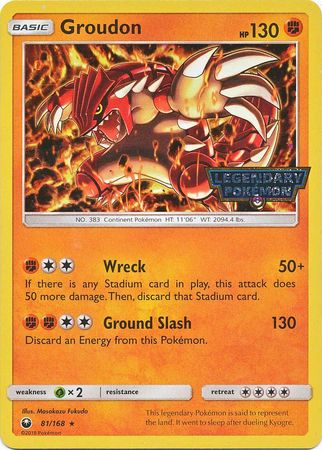 Groudon (81/168) (Cosmos Holo Gamestop Promo) [Sun & Moon: Celestial Storm] | Devastation Store