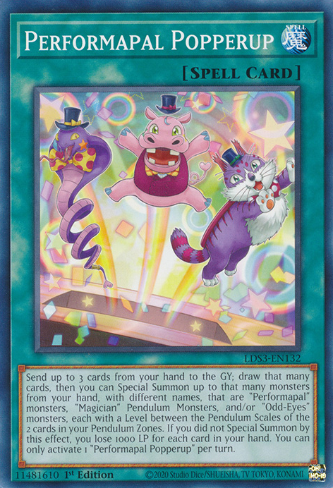 Performapal Popperup [LDS3-EN132] Common | Devastation Store